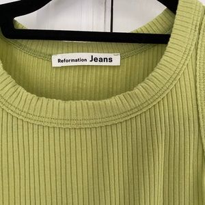 Reformation cotton dress. Small stain from laundry. worn twice.